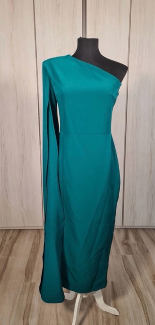 Vestido Fiesta Cayma Talla L Verde Petróleo NUEVO