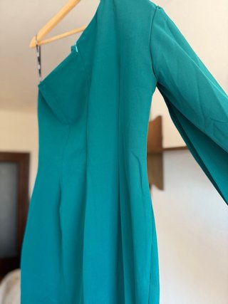 Vestido Fiesta Cayma Talla L Verde Petróleo NUEVO