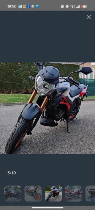 Moto X Street 125 Roja y Blanca