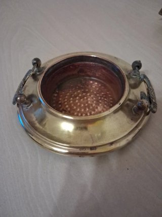 Braciere vintage rame e ottone