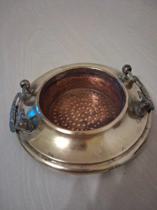 Braciere vintage rame e ottone