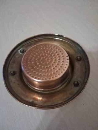 Braciere vintage rame e ottone