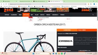 Bicicleta Orbea Orca M20TEAM Talla 51