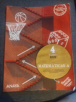 Libros de matemáticas 4 ESO