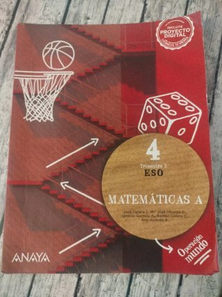 Libros de matemáticas 4 ESO