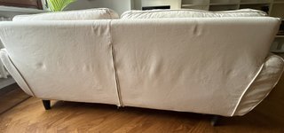 Divano due posti, marca PoltroneSofà, color panna