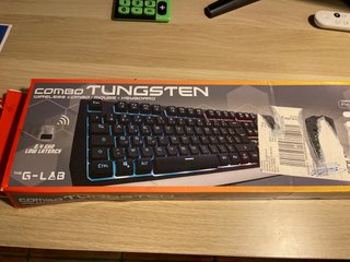 Teclado G-LAB Combo Tungsten Negro