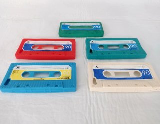 Pack 5 Fundas Cassette iPhone Retro