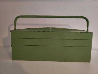 Caja de herramientas metálica plegable