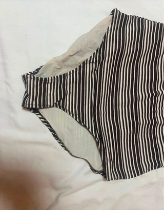 Bañador XL rayas marrón y rosa Traje de baño