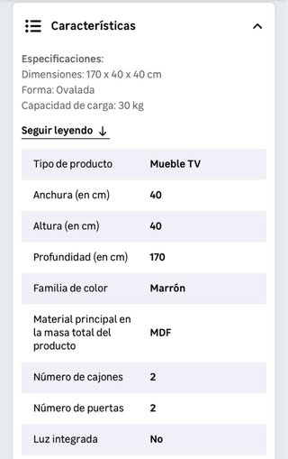 Mobile per TV fino a 70" con 2 cassetti