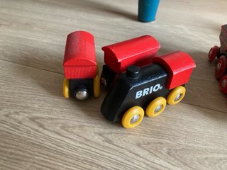 Lote tren madera BRIO e Ikea