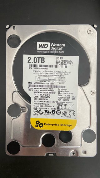 Disco Duro Western Digital 2TB WD2003FYYS