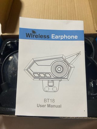 2 Auriculares Bluetooth BT18 para Casco de moto