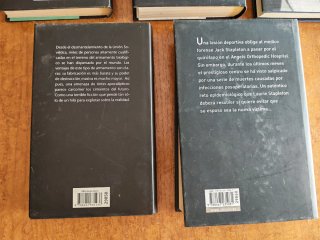 Lote 5 novelas Robin Cook tapa dura