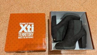 Botines tacón Xti negros - talla 39