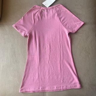 Camiseta Zara rosa manga corta
