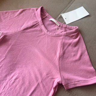 Camiseta Zara rosa manga corta