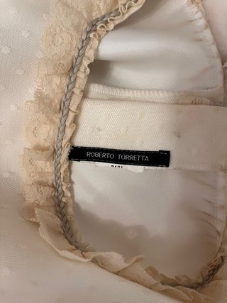Traje de Comunión Niña Blanco y Dorado