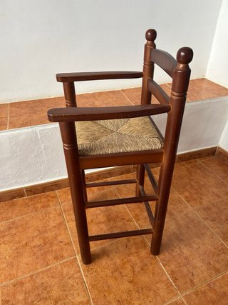 Silla Trona de madera para bebé