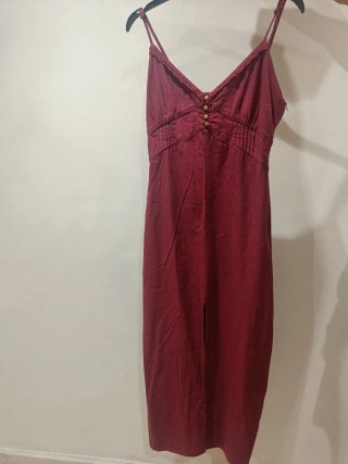 Vestido Rojo Zara Talla M