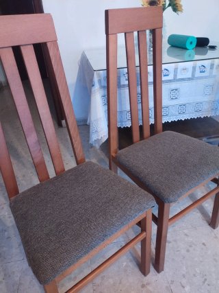 Mesa camilla madera con sillas