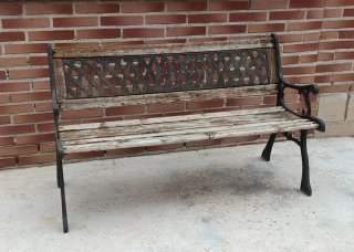 Banco de madera para jardín o terraza