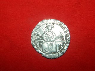 Moneda Plata Enrique IV Silla Medieval
