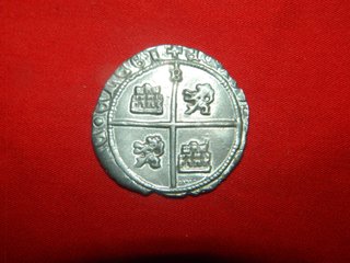Moneda Plata Enrique IV Silla Medieval