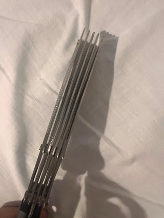 Forbici 5 lame acciaio inox