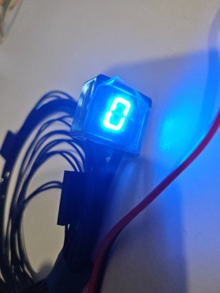 Indicador Marchas Moto LED Azul