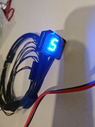 Indicador Marchas Moto LED Azul