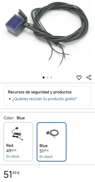 Indicador Marchas Moto LED Azul