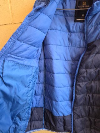 Chaqueta acolchada azul
