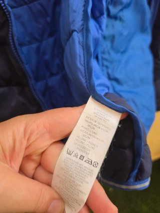 Chaqueta acolchada azul