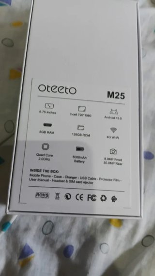 Móvil Oteeto 128GB con Lápiz Stylus