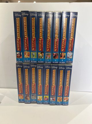 16 VHS películas Disney Diviértete con el inglés