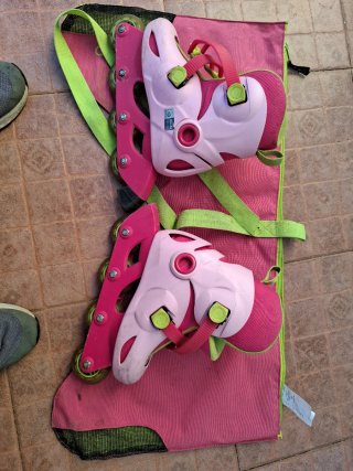 Patines Oxelo Talla 30-32 Rosas