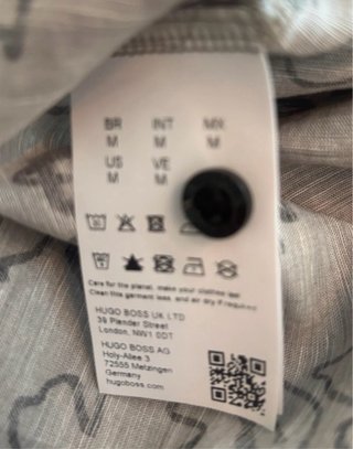 Camisa Hugo Boss Talla M Estampada