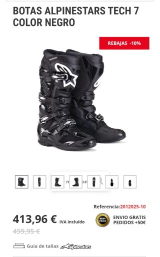 Botas Enduro Alpinestars Tech 7