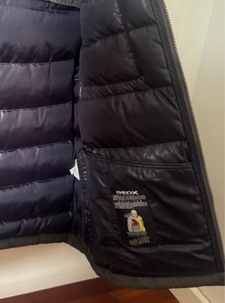Plumífero Geox gris talla 54 (L)