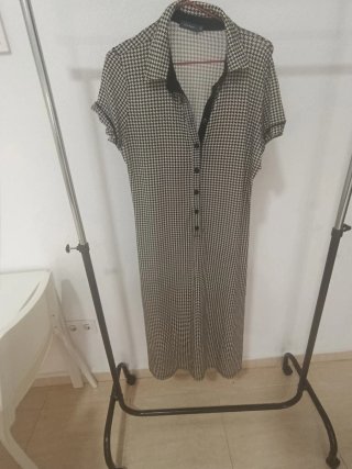 Vestido camisero estampado