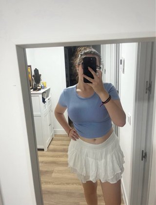 Pull&Bear Camiseta Azul Talla XS