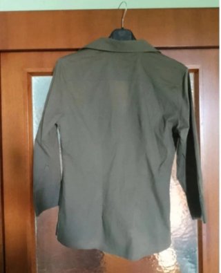 Camicia elasticizzata verde oliva. Brand Glenfield