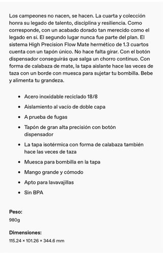 Termo y mate  Stanley Messi Edición Limitada