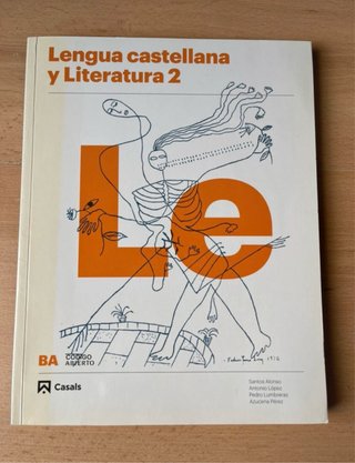 Libro Lengua castellana y literatura 2ºbach Casals