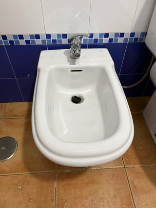 Lavabo, inodoro y bidé Roca