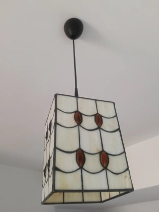 2 Lámparas colgantes de cristal