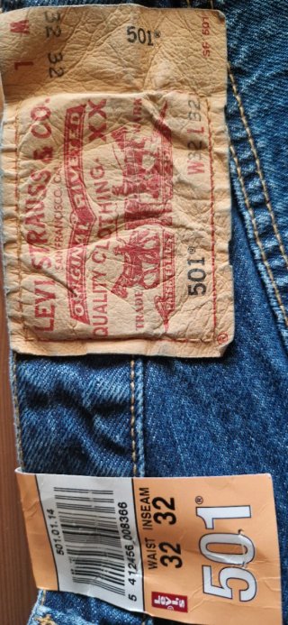 Pantalón Levi's 501 Originales. W32 L32. Nuevos.