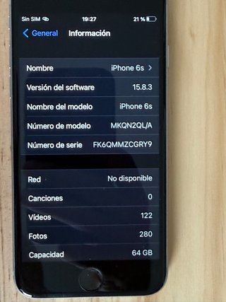 iPhone 6s 64GB Plata